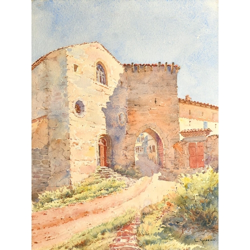 134 - A folder of watercolours, mostly landscapes, sizes from 2