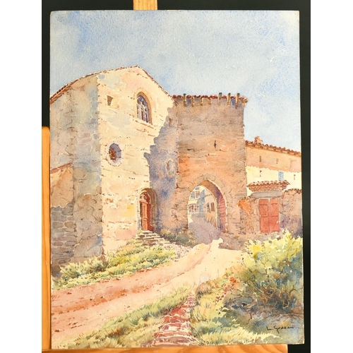 134 - A folder of watercolours, mostly landscapes, sizes from 2