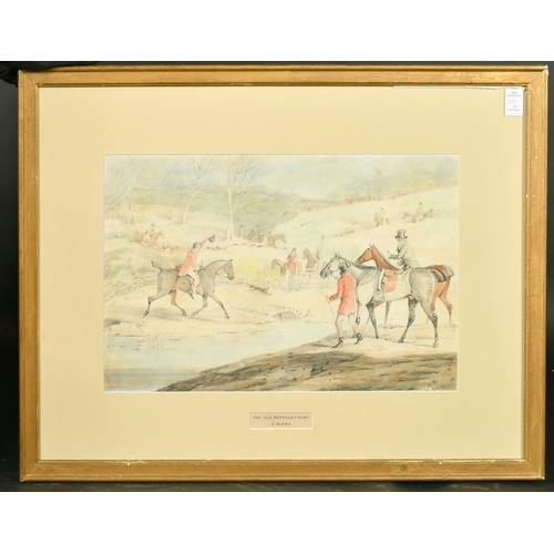 171 - Samuel Alken Jnr (c.1784-1825) The Old Berkeley Hunt, four hunting scenes, watercolours and pencil a... 