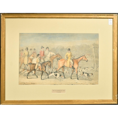 171 - Samuel Alken Jnr (c.1784-1825) The Old Berkeley Hunt, four hunting scenes, watercolours and pencil a... 