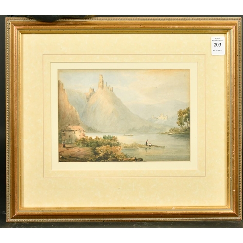 203 - Charlotte Sotheby (19th Century), 'Austrian Tyrol', watercolour, 6