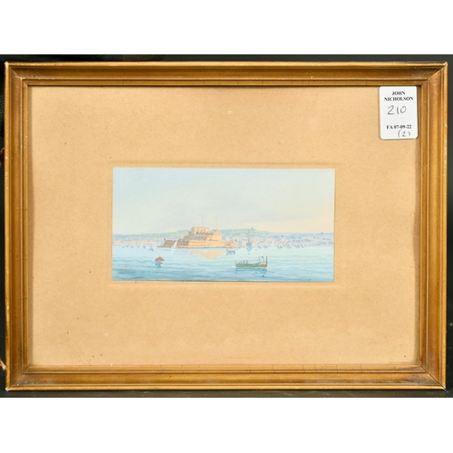210 - Joseph Bonello (b. 1878) Maltese, a pair of Maltese Harbour views, gouache, signed with initials and... 