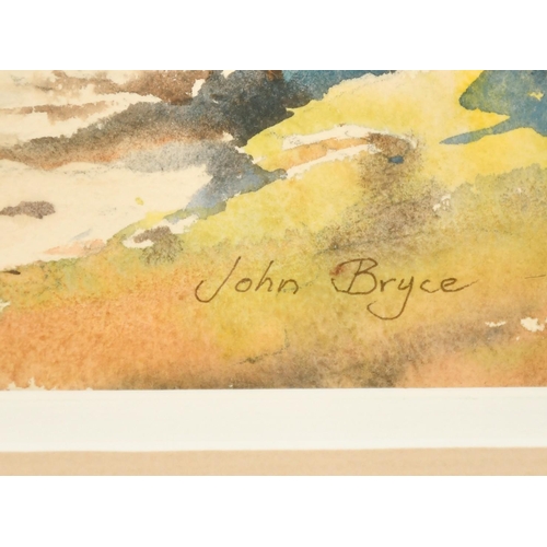 211 - John Bryce, 'Barges at Faversham', watercolour, signed, 9