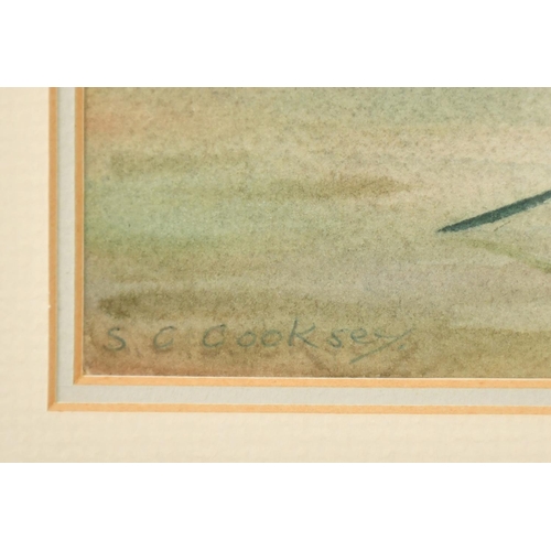 211 - John Bryce, 'Barges at Faversham', watercolour, signed, 9