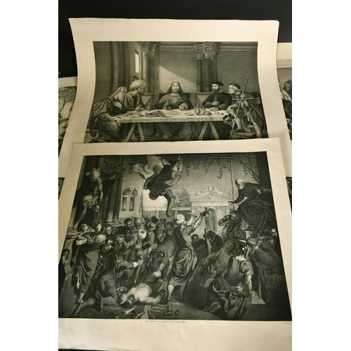 23 - 19th Century Continental lithographs after Old Masters, religious subjects, sizes from 31.5