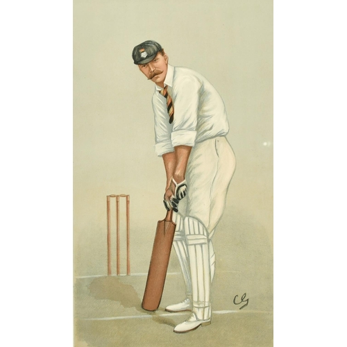 26 - A vanity fair print of 'Hampshire' cricket, 14.75