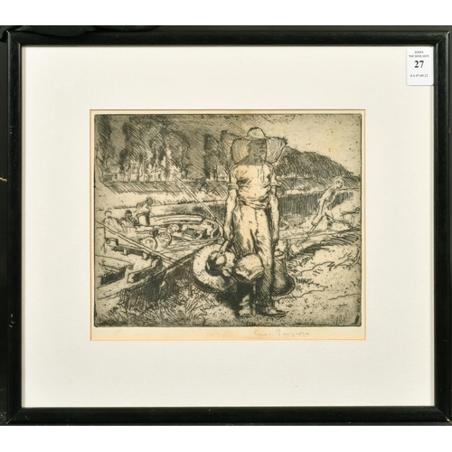 27 - Frank Brangwyn (1867-1956) 'The Water Carrier', etching, signed in pencil, 7.5