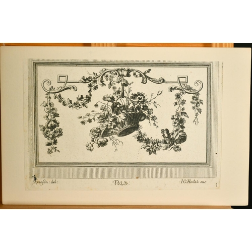 28 - A small group of Old Master prints of decorative subjects, sizes from 2.75