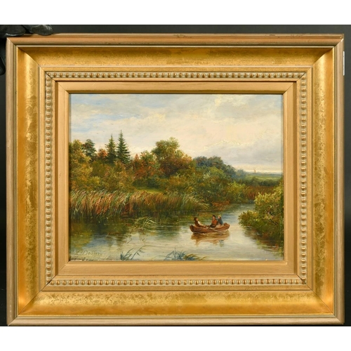 306 - Mark Edwin Dockree (19th Century) British, a pair of oil on board views, 'Barton Broad' and 'Wroxham... 