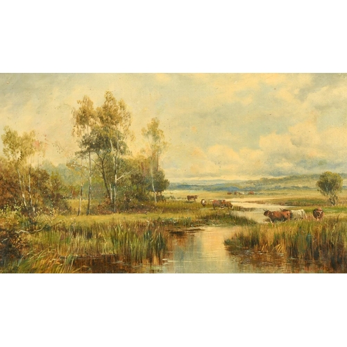 321 - Martin Jacobi (19th Century) British, 'On a Tributary of the Trent, Near Nottingham', oil on canvas,... 