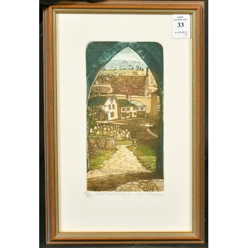 33 - Glynn Thomas (b.1946), 'Moot Hall Aldeburgh', coloured etching, signed and inscribed, 8