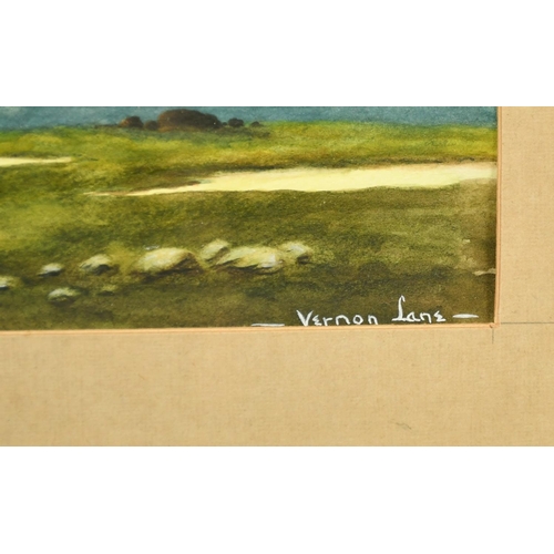 93 - Vernon Lane (1925-1979) Flying Curlew, watercolour, signed, label verso, 9