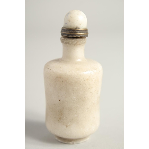 1246 - A CHINESE HARDSTONE SCENT BOTTLE. 3ins long.