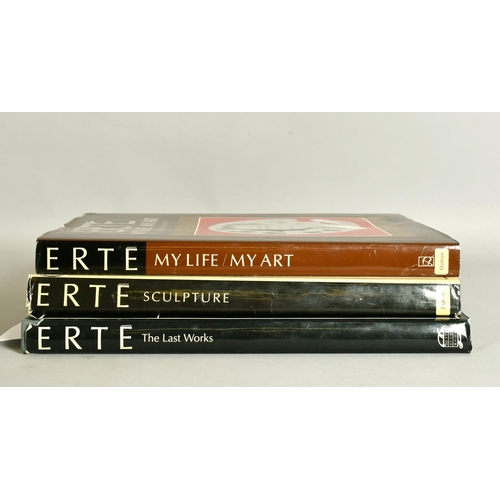 1289 - Erte. (ROMAINE DE TIRTOFF). Three books.