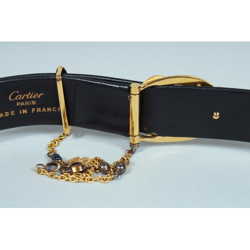 1475 - TWO CARTIER BELTS in a box.