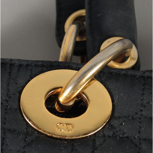 1485 - A CHRISTIAN DIOR BLACK BAG 10ins wide