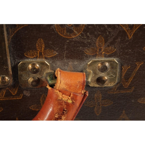 1501 - A LARGE LOUIS VUITTON SUITCASE. No. 847181. With Louis Vuitton label. Lock no. 105394. 31.5ins long ... 