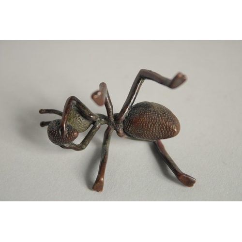 1589 - A JAPANESE BRONZE ANT