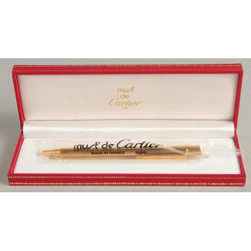 1672 - A CARTIER PEN, unused in a Cartier box.