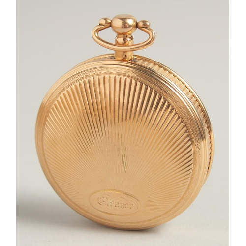 1721 - AN 18TH CENTURY GOLD POCKET WATCH BY F. WEYMAN, BRUXELLES.