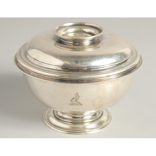 1893 - A GEORGE II SILVER LAVABO BOWL, pattern by WILLIAM DARKER. 4.5ins diameter.  London 1731.