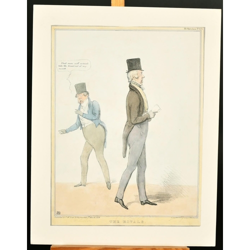 21 - John Leech, 'The Rising Generation', two hand-coloured lithographs, and two further lithographs by H... 