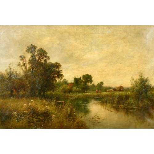 215 - Henry John Kinnaird (1880-1920), 'Wargrave Church by the Thames', oil on canvas, signed and also ins... 