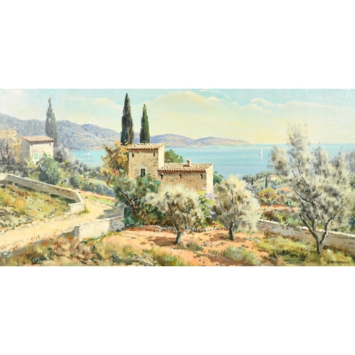 224 - Lucien Potronat (1889-1974) French, a view of the Mediterranean, oil on canvas, signed, 16