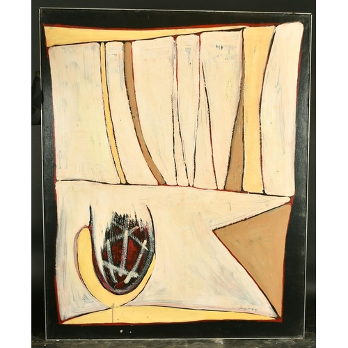 371 - Manner of Frost, circa 1960, A composition, oil on canvas, indistinctly signed and dated '61, 39.5