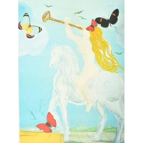 374 - After Salvador Dali (1904-1989), Lady Godiva with Butterflies, lithograph with applied gold foil, 28... 