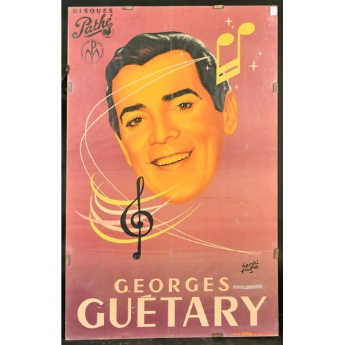 47 - A French vintage poster advertising the French singer Georges Guetary, 47