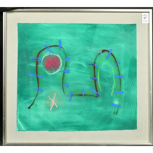 67 - Alistair Grant (1925-1997) British, 'Bublot', an abstract composition, gouache, signed, labels verso... 