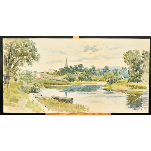 75 - Charles Rowbotham (1856-1921) British, a view of Ross-on-Wye, Herefordshire, watercolour, signed wit... 