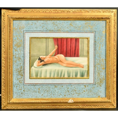 106 - R.S. Nepalia, Indian School, circa 1927, a female nude, watercolour, signed and dated, 4