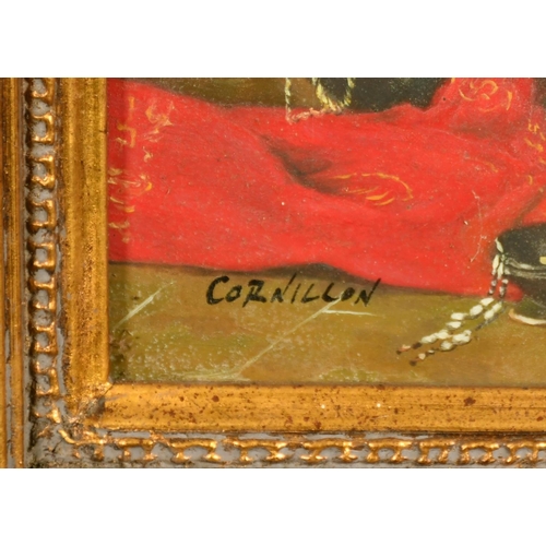 14 - Cortillon, 20th Century, 'Le Fumeur de Pipe', oil on panel, signed, 15.75