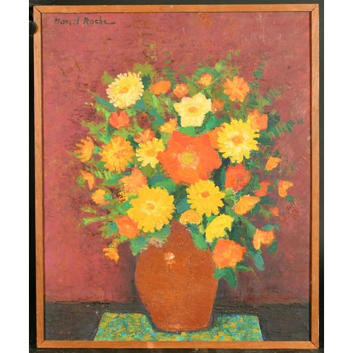 35 - Marcel Roche, Mid-20th Century, a still life of flowers, oil on canvas, signed, 28.75