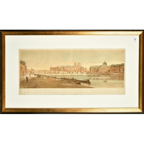 50 - Thomas Girtin (1775-1802) British, 'View of Pont Neuf', etching and aquatint, 9.5