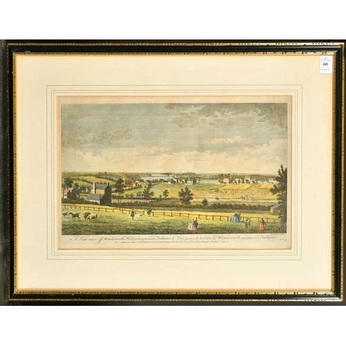 60 - John Boydell (1719-1804), 'A View Taken off Wandsworth Hill, Looking Towards Fulham', hand coloured ... 