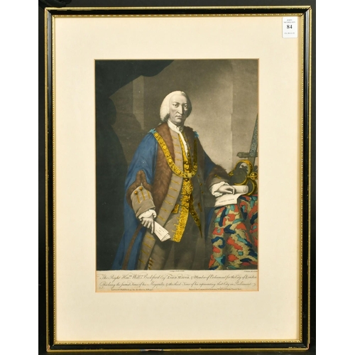 84 - John Dixon, 18th Century mezzotint, A portrait of William Beckford, 13.5