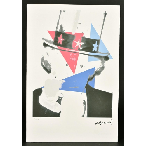 87 - Andy Warhol (1928-1987) 'Uncle Sam', lithograph on Arches paper numbered 81/100 and signed, publishe... 