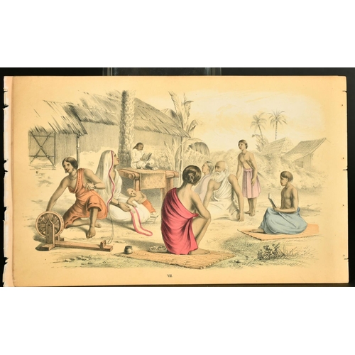 99 - After Joseph Friedrich Josenhans, a collection of six lithographs of Indian scenes from 'Illustratio... 