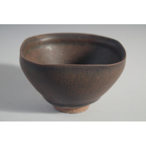 218 - A CHINESE JUAN WARE BOWL, 13cm (at widest point).