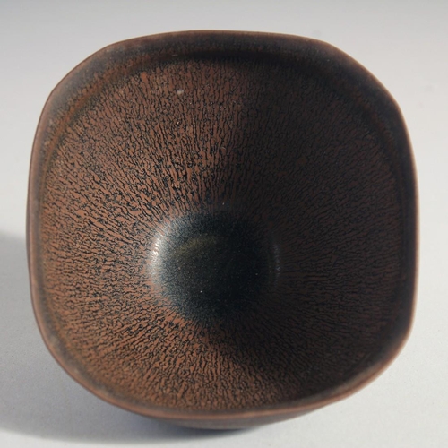 218 - A CHINESE JUAN WARE BOWL, 13cm (at widest point).