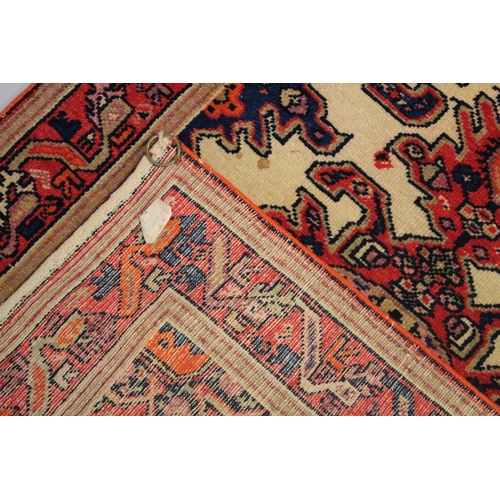 363 - A 19TH CENTURY MALAYER RUG, 100cm x 69.5cm.