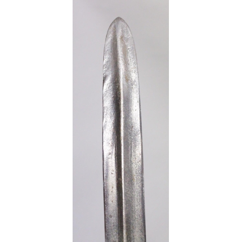 355 - A LARGE 19TH CENTURY ASSEGAI SPEAR, 185cm long.