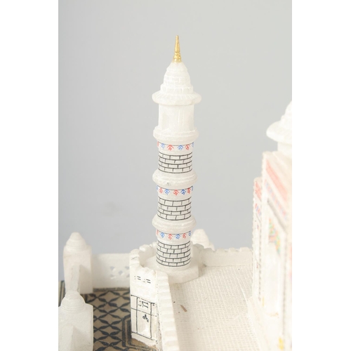 360 - AN ALABASTER MODEL OF THE TAJ MAHAL, (one tower detached).