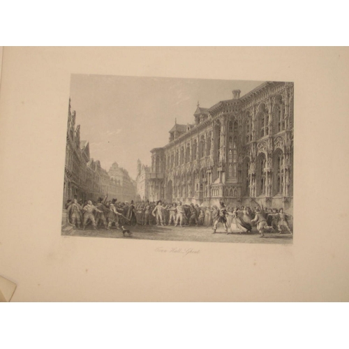 126 - BELGIUM, 28 steel engravings, unframed (28).