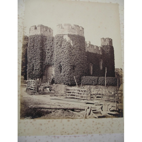 146 - [PHOTOGRAPHS] 11 large, mounted photographs [of Dunster, Dunster Castle, & environs?], by A. Nicholl... 