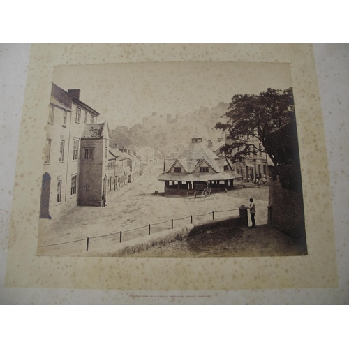 146 - [PHOTOGRAPHS] 11 large, mounted photographs [of Dunster, Dunster Castle, & environs?], by A. Nicholl... 