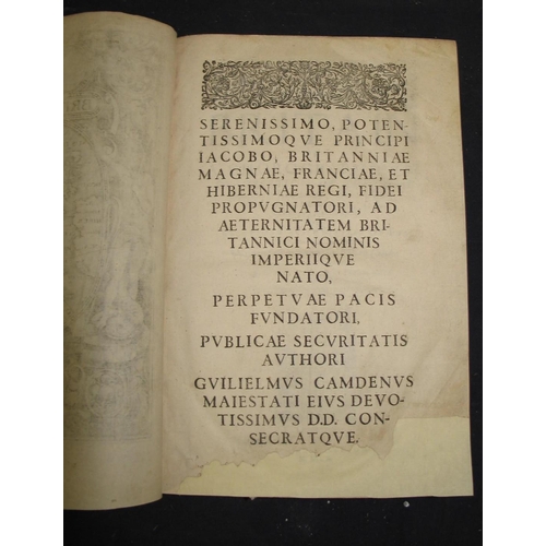 160 - [MAPS etc.] CAMDEN (William) & HOLLAND (Philemon, translator) Britain, or a Chorographicall Descript... 